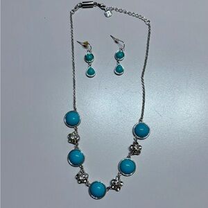 Silver and Turquoise Jewelry Set